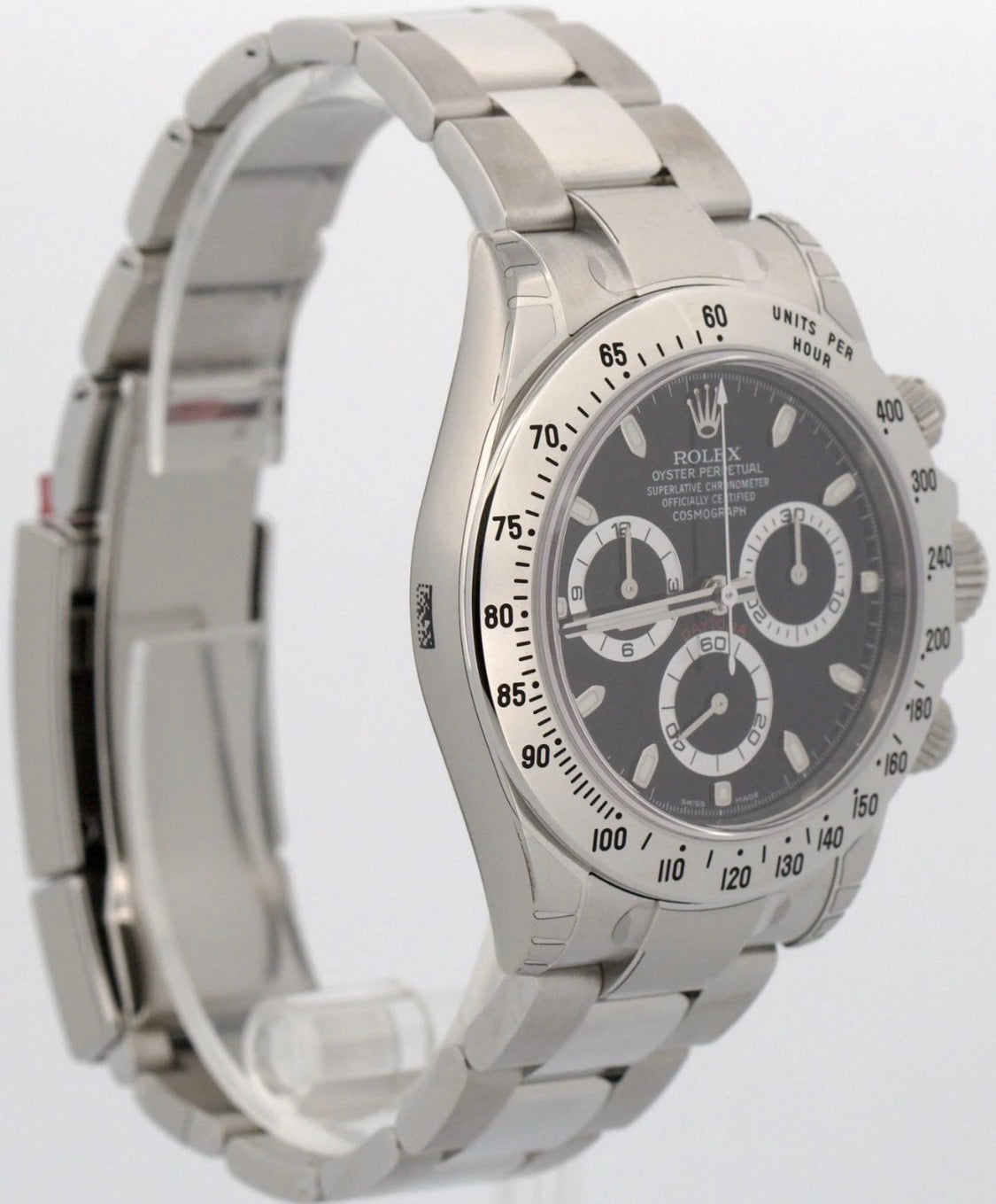 Rolex Daytona Cosmograph 40mm Steel Men's Oyster Black Dial Watch 116520